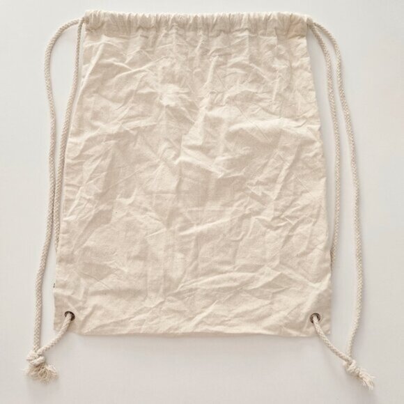 Spell Drawstring Peacock Linen Bag Backpack b24E - Picture 2 of 4